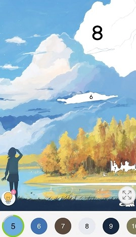 公主梦幻涂色图1
