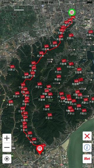 杭州登山地图图1