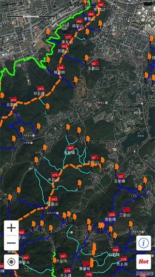 杭州登山地图图3