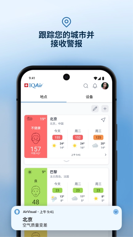 AirVisual-空气质量雾霾预测