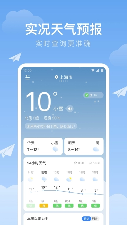时雨天气-实时降雨提醒