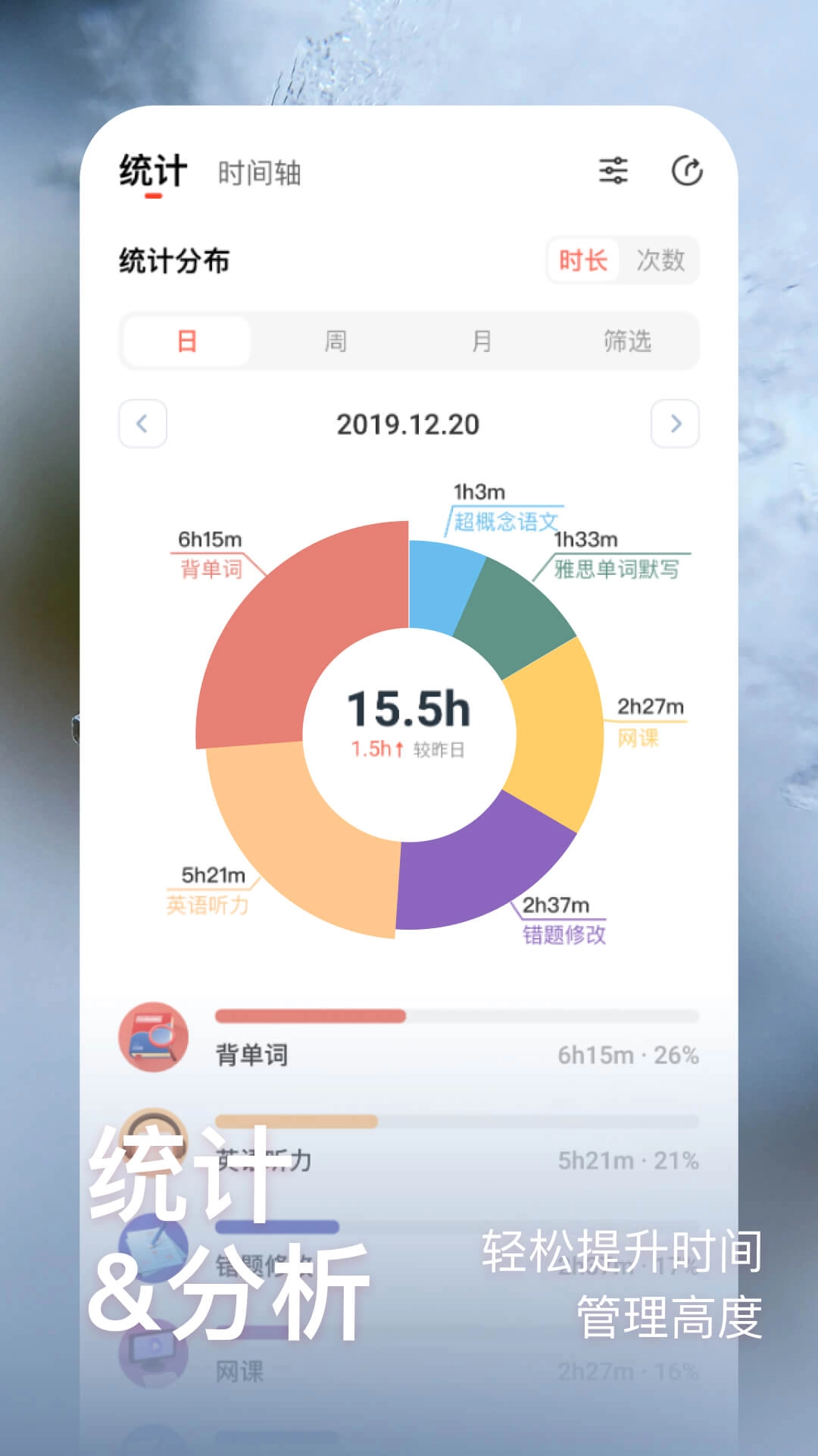 燃草-自律学习计时