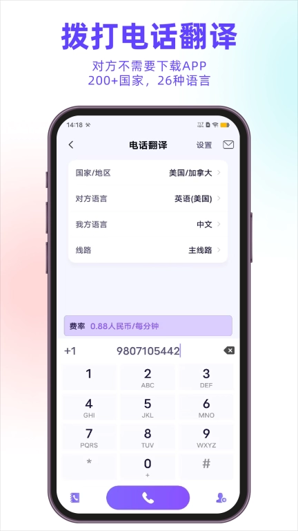 亲爱的翻译官-电话翻译