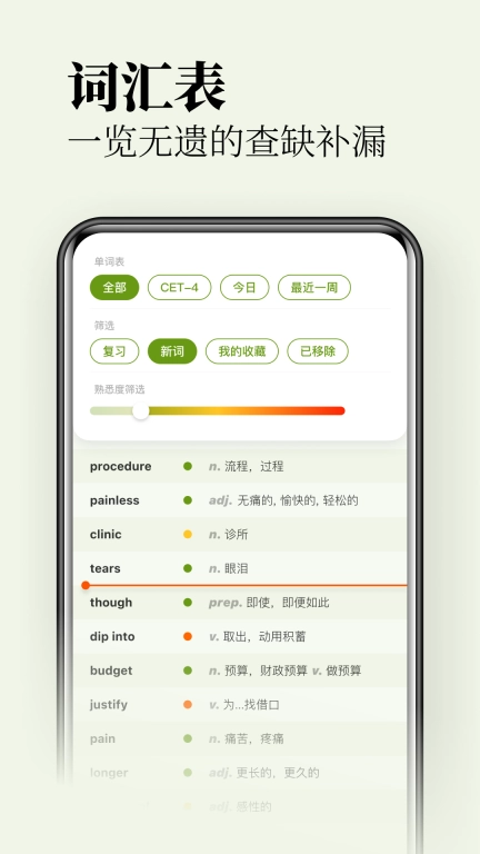 无痛单词-轻松背四六级考研单词