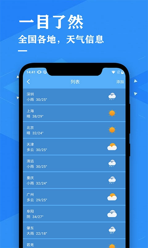 天气预报降雨预警
