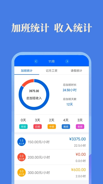 小美记加班-记工时