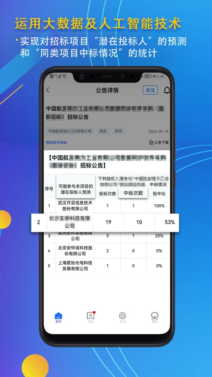 信息定制服务-您身边的标讯管家