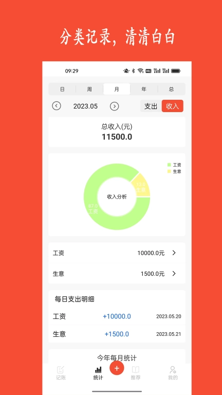 新阳记账-收入支出随手记录