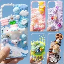 手工奶油胶手机壳-帕恰狗贴纸制作