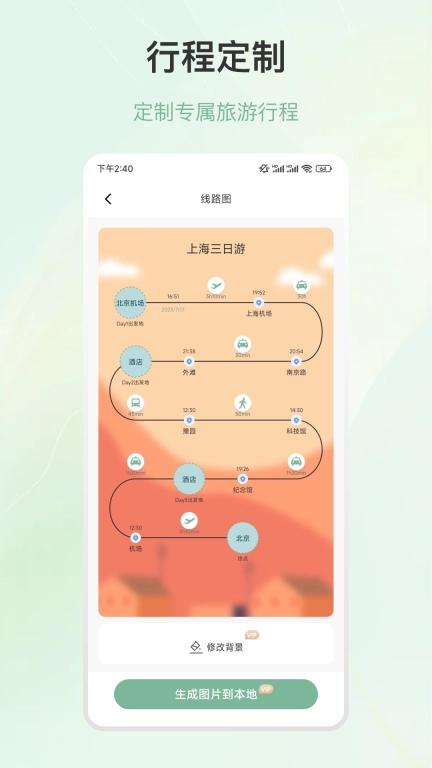 旅游行程规划