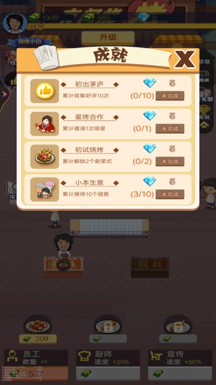 深夜烧烤店-烧烤大师