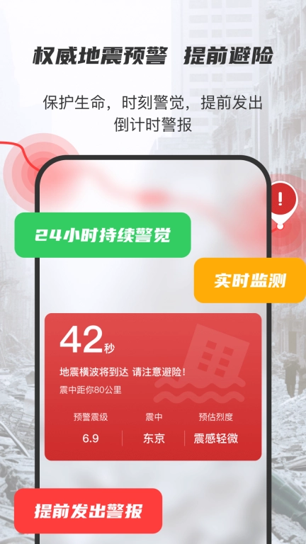 地震监测预警及时报-预警倒计时