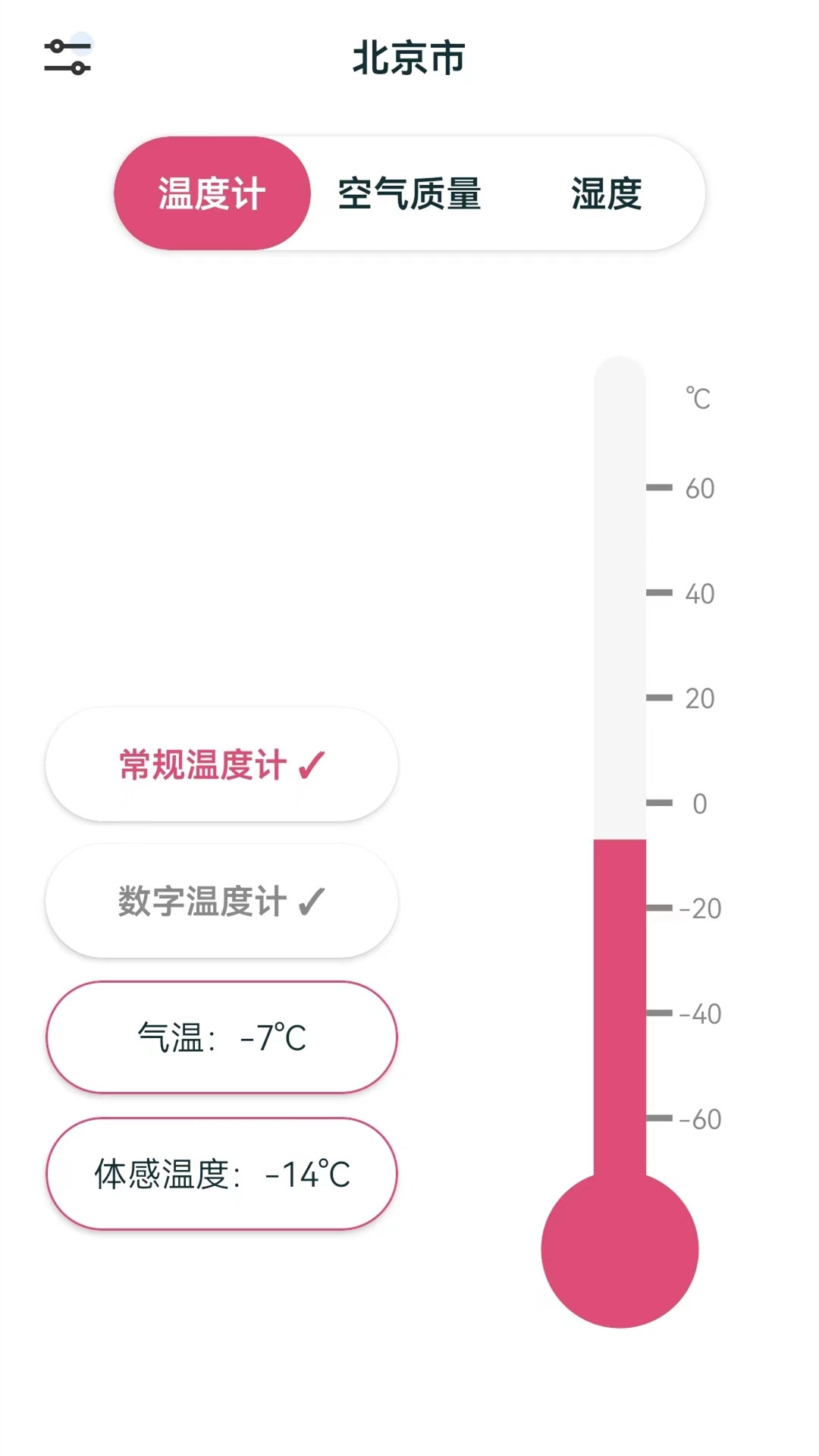 室内温湿度计