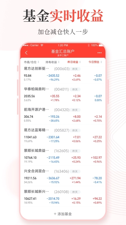 同花顺投资账本-股票基金收益汇总