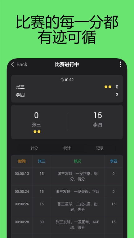 网球计分助手-专业的网球计分软件
