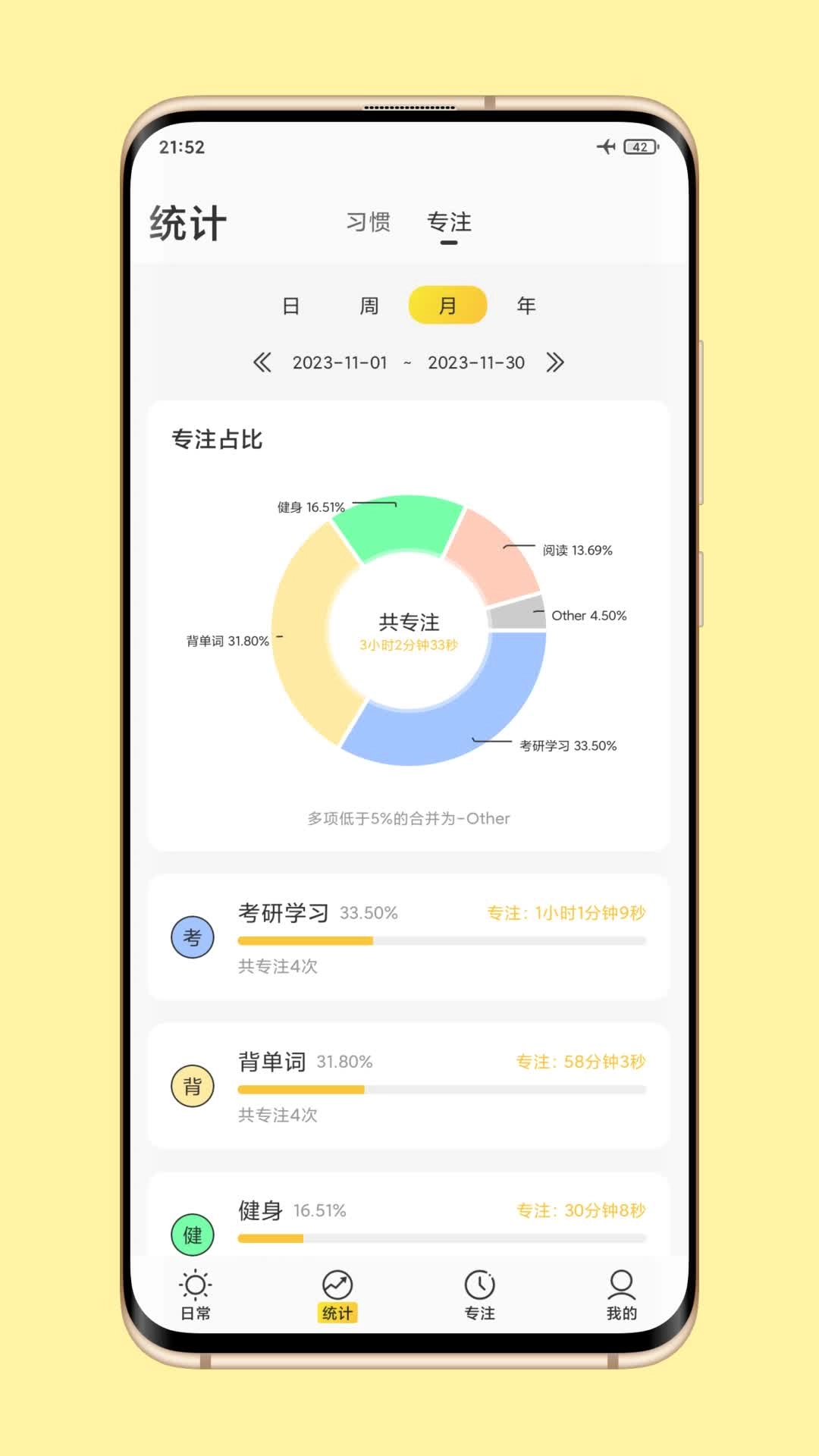 时光日常-自律打卡