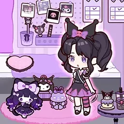甜心少女穿搭-少女贴纸咕卡换装