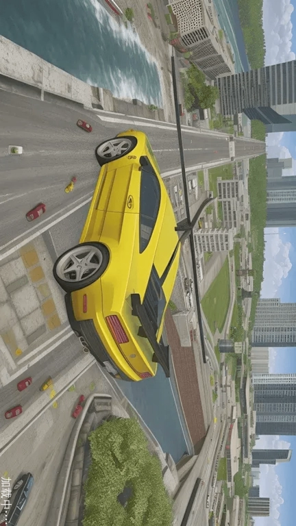 狂野赛车驾驶-城市警车飞行模拟