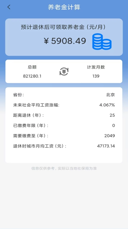 养老金计算-退休年龄计算