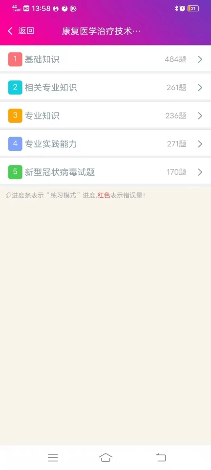 康复医学治疗技术中级总题库