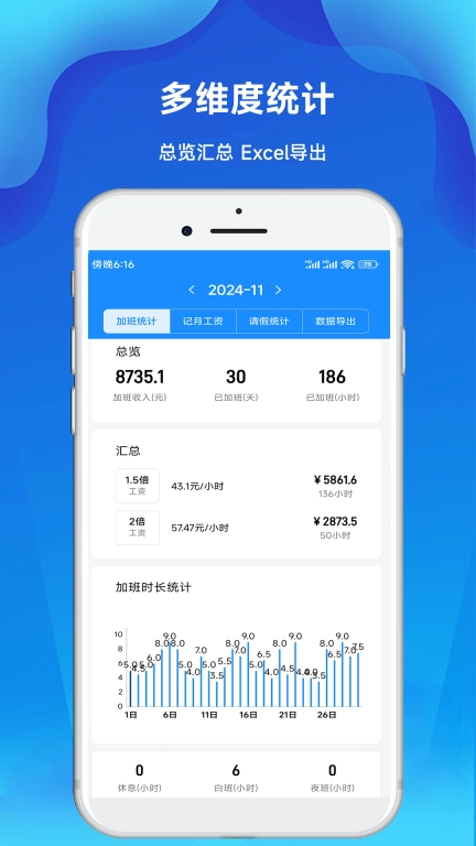 记加班工时记-加班工时