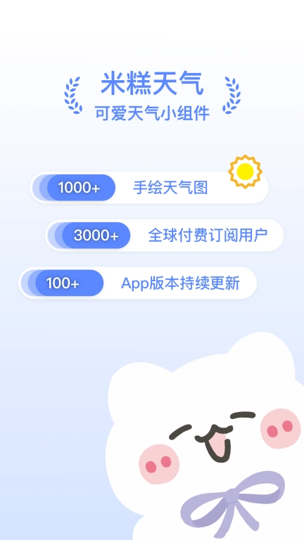 米糕天气&middot;可爱天气小组件