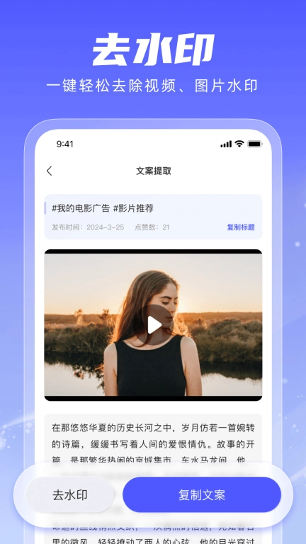 水印蜂-视频去水印