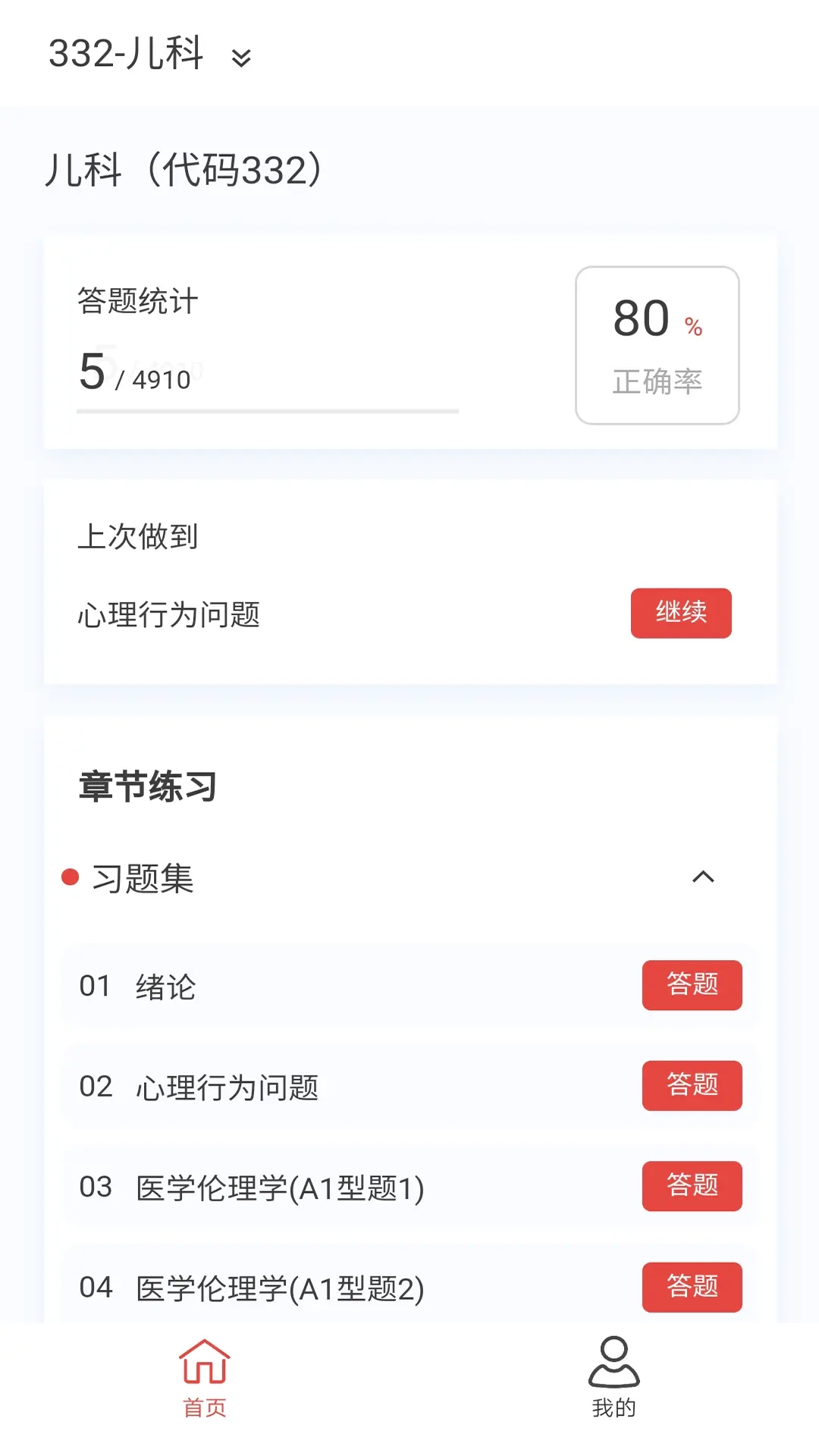 儿科学原题库