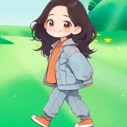 一起走几步