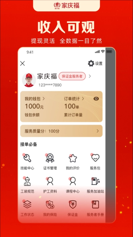 家庆福服务者