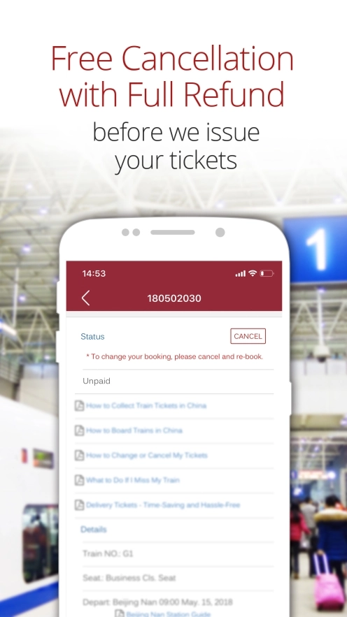 China Train Booking