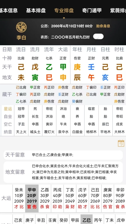 混沌排盘