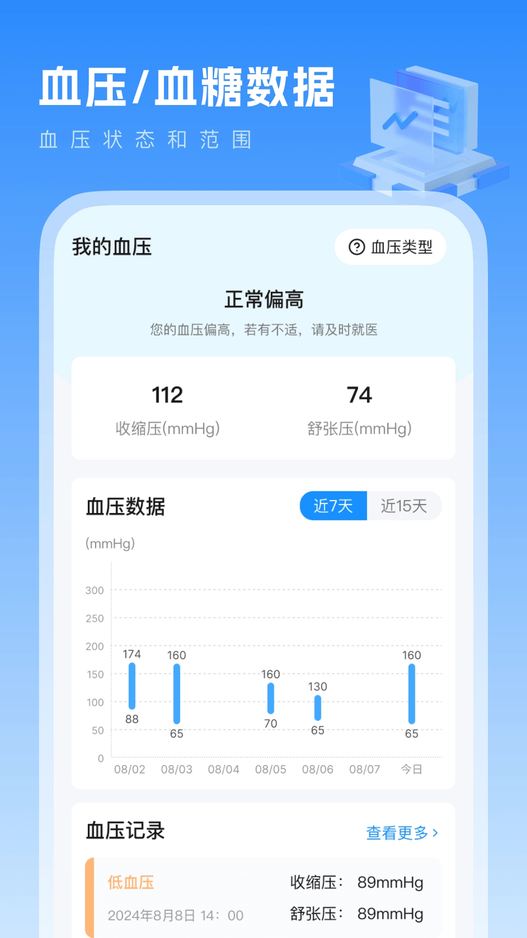 血压血糖记-记录血压血糖