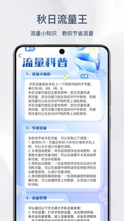 秋日流量王-免费网络流量监控卫士