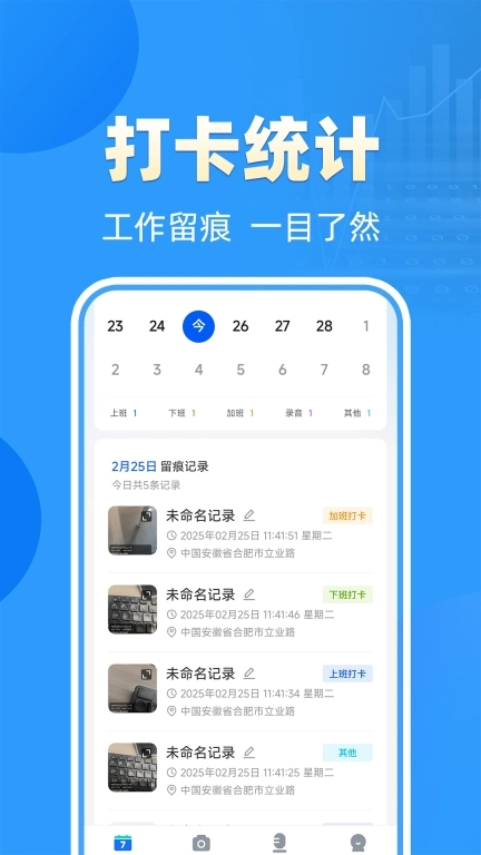 工作留痕迹
