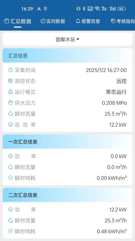 农村饮水节能增效管理系统