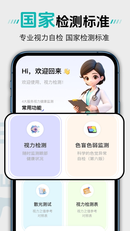 体检视力自测