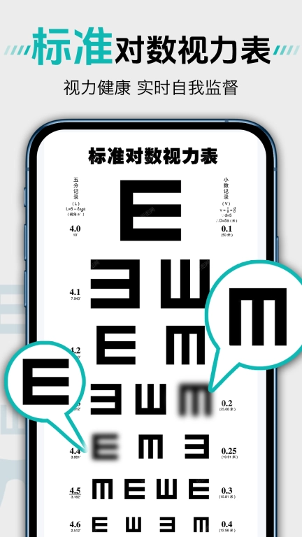 体检视力自测