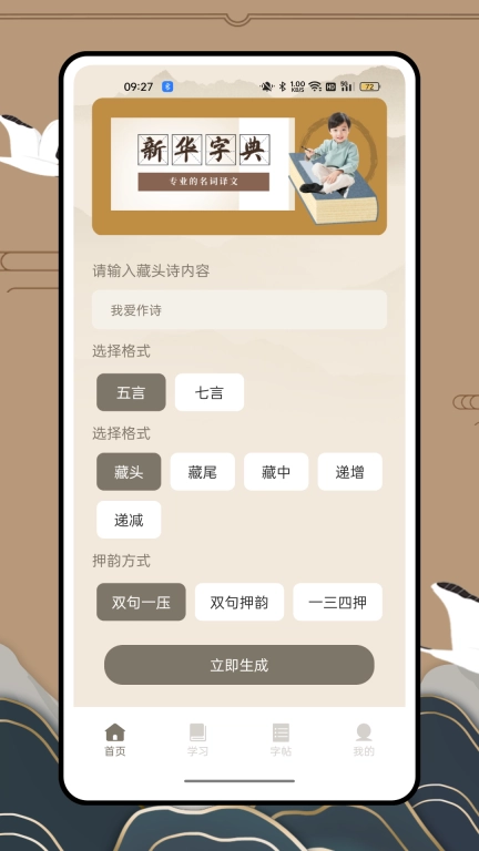 掌上书法