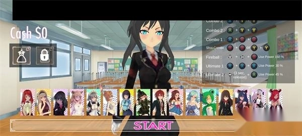 高中女生战斗模拟器中文版游戏下载