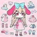 优优美少女装扮间