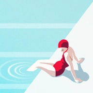 游出去