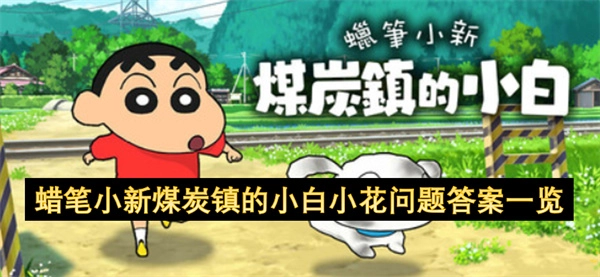 蜡笔小新煤炭镇的小白小花问题答案一览