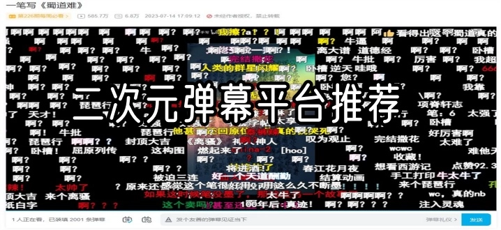 二次元弹幕平台推荐