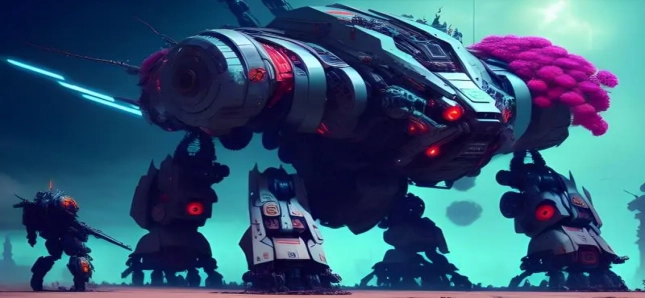 科幻赛博朋克风格游戏