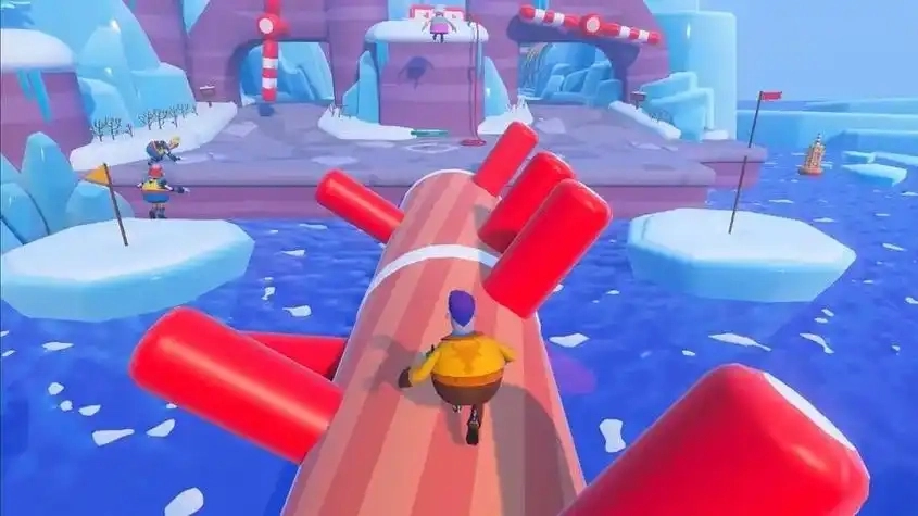 跳跃躲避障碍物的跑酷游戏