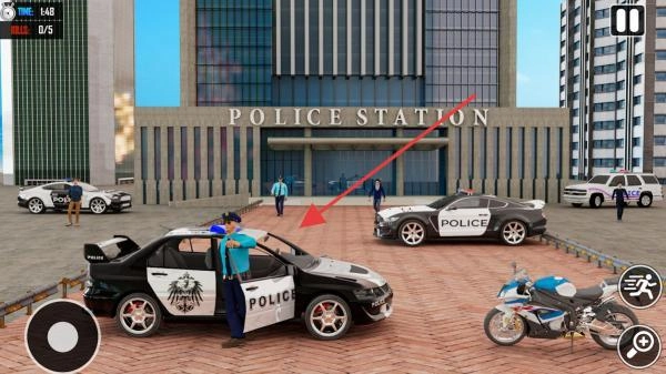 警车特技巨型坡道安卓下载