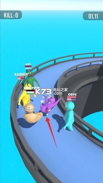 红蓝人摔跤中文版下载
