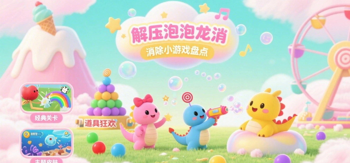 解压泡泡龙消除小游戏盘点