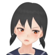 电车里的倔强女孩像素版